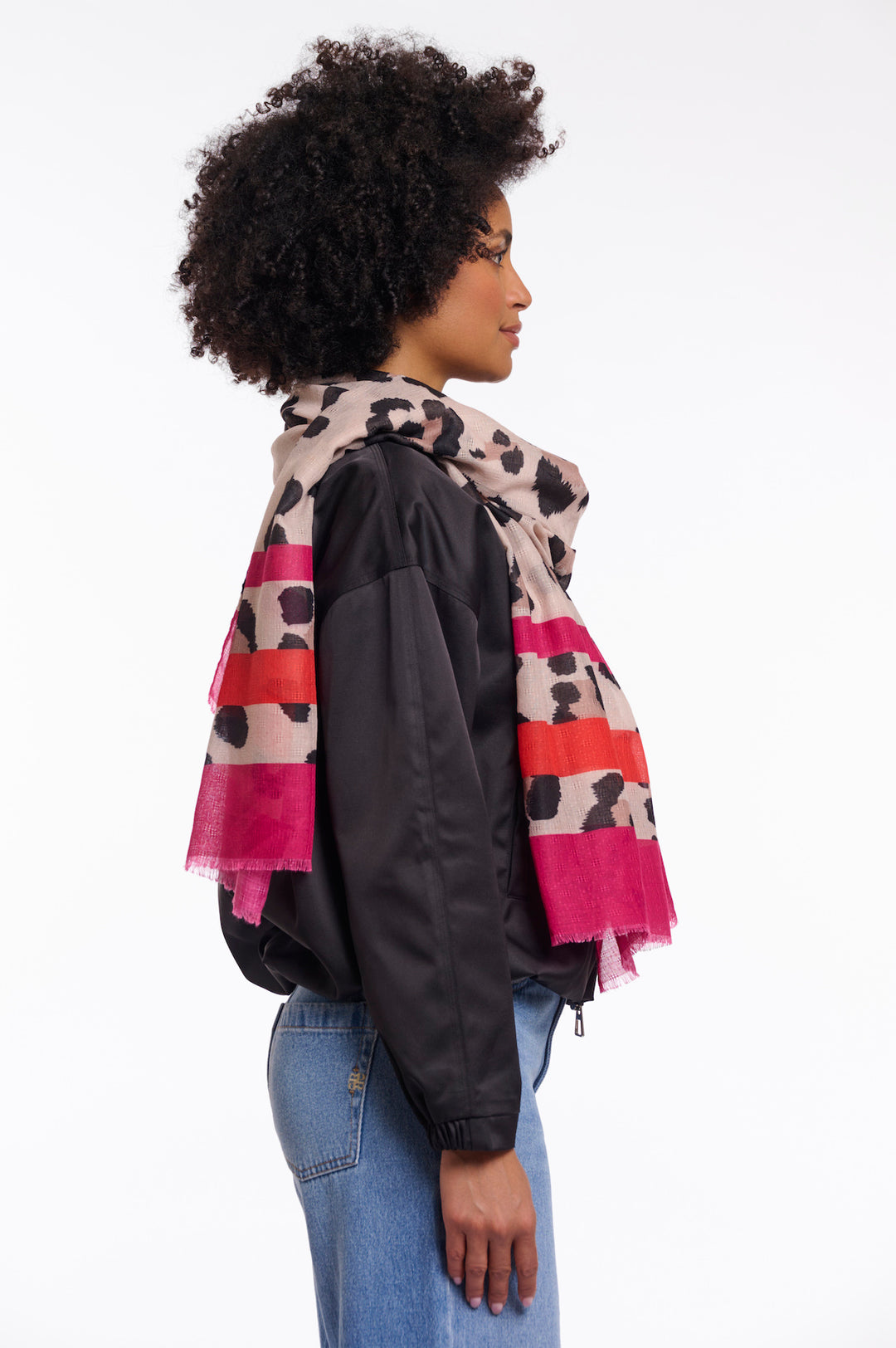 Rino & Pelle Écharpe Sigrid à imprimé léopard