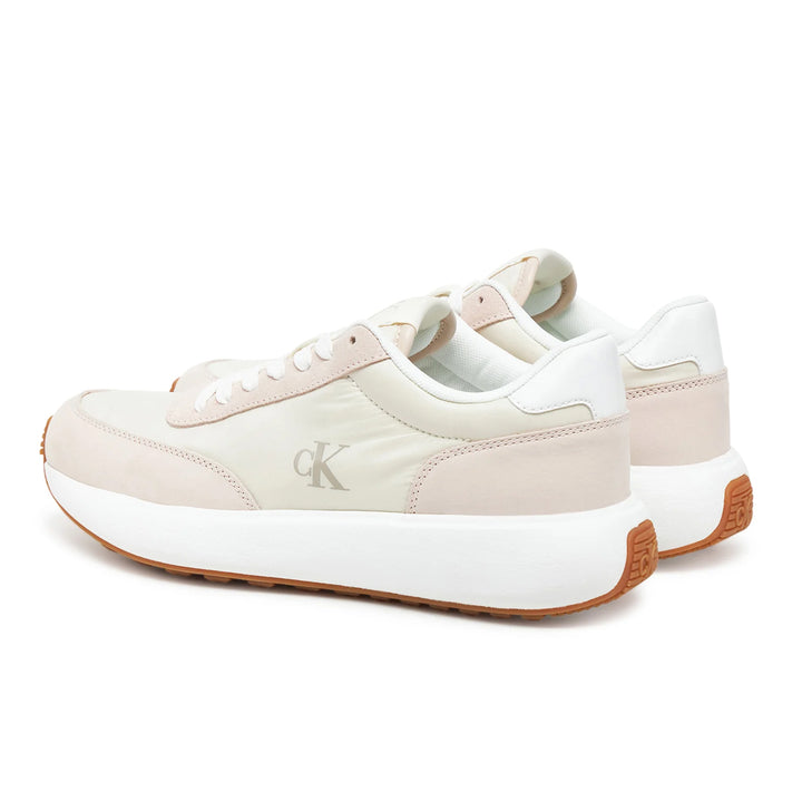 Calvin Klein Cream & Light Pink Runner Trainers