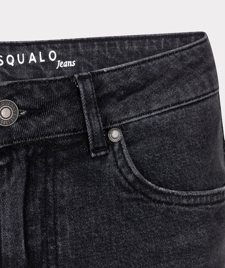 EsQualo Dark Grey Straight Fit Jeans