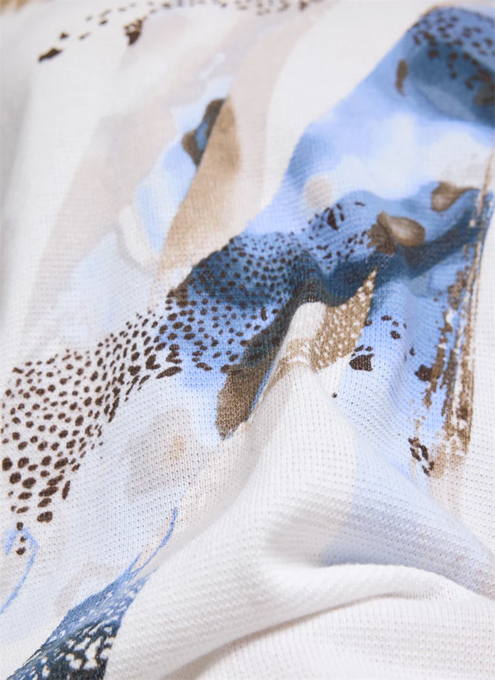 Pull imprimé océan bleu Rabe