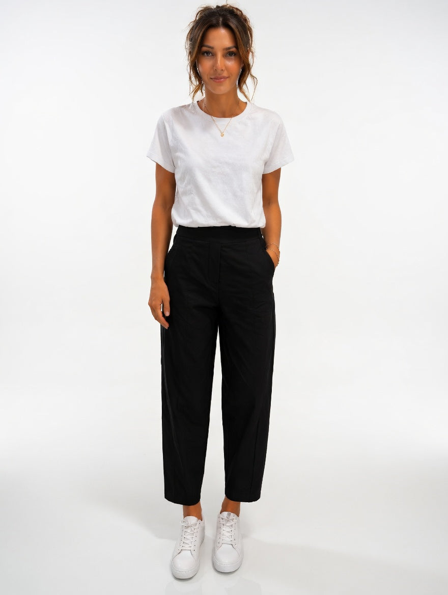 Pantalon de voyage gris léger et court