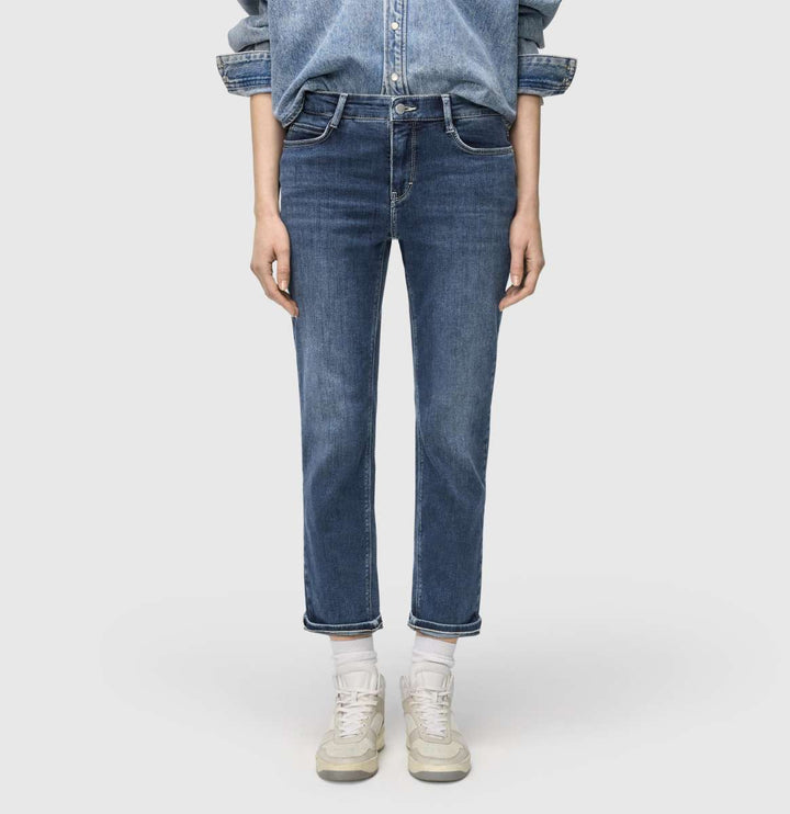 Jean Mac Jeans Dream Wide bleu moyen délavé Dream Wonder Light Denim