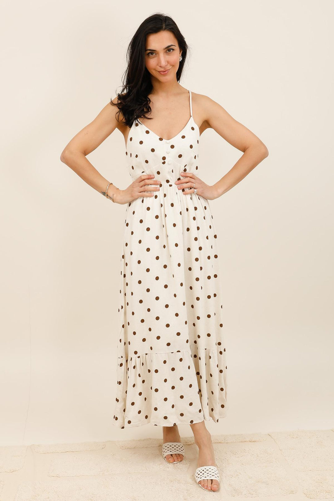 Polka Dot Maxi Dress