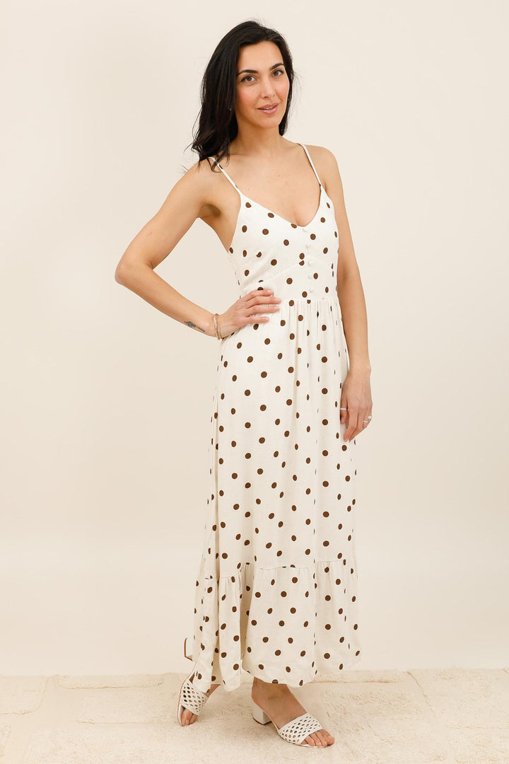 Polka Dot Maxi Dress