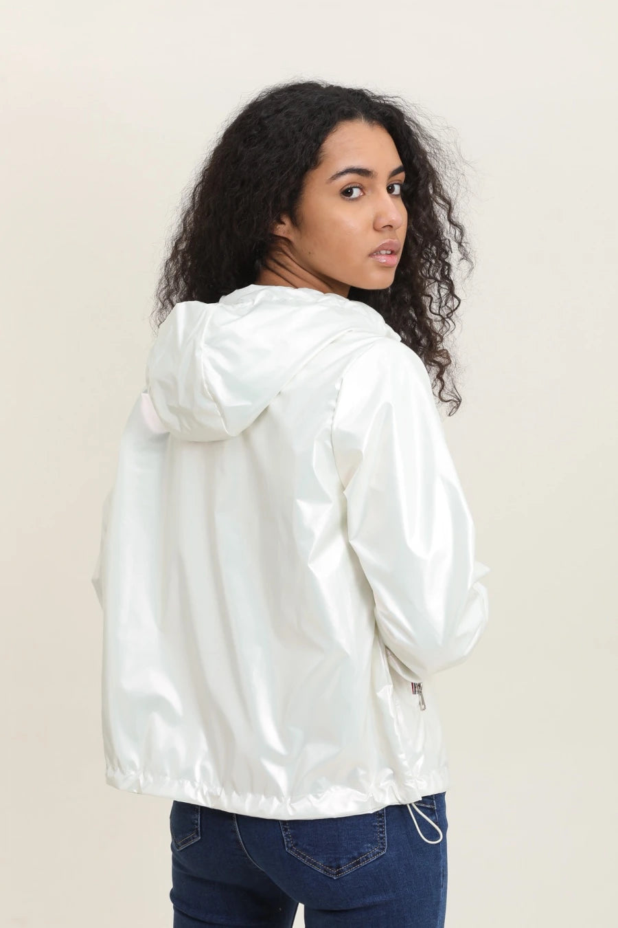 Parka longue kaki imperméable avec capuche