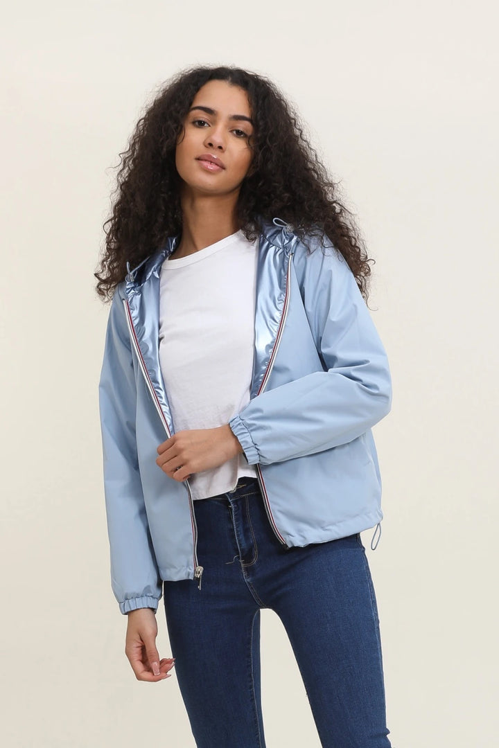 Parka longue kaki imperméable avec capuche