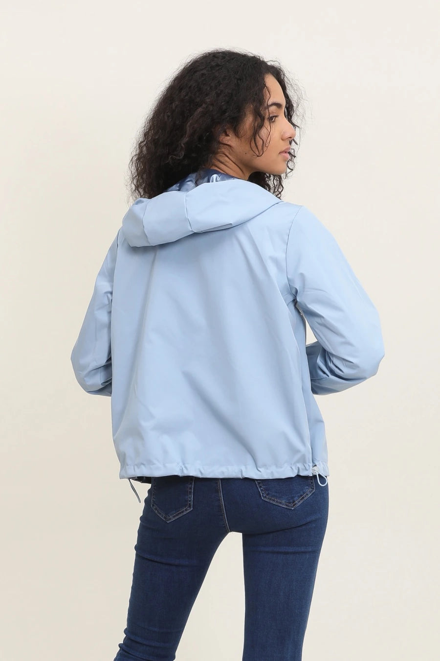 Parka longue kaki imperméable avec capuche