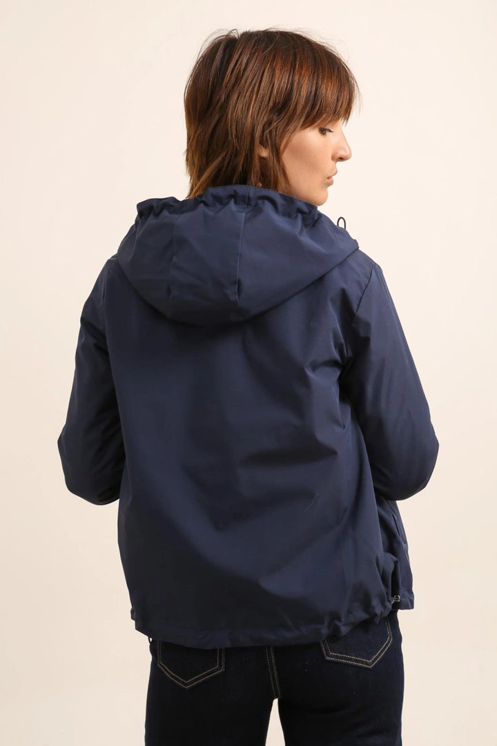 Parka longue kaki imperméable avec capuche