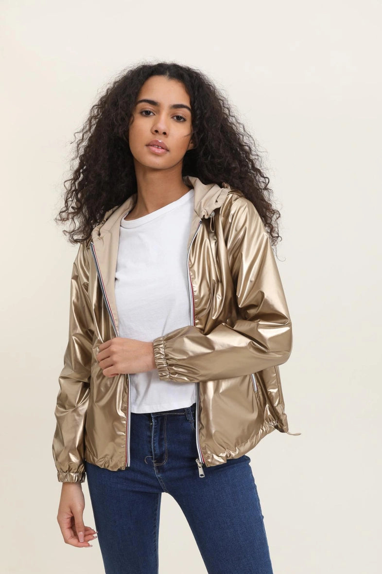 Parka longue kaki imperméable avec capuche