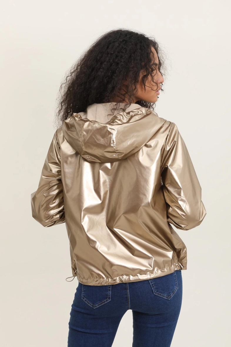 Parka longue kaki imperméable avec capuche