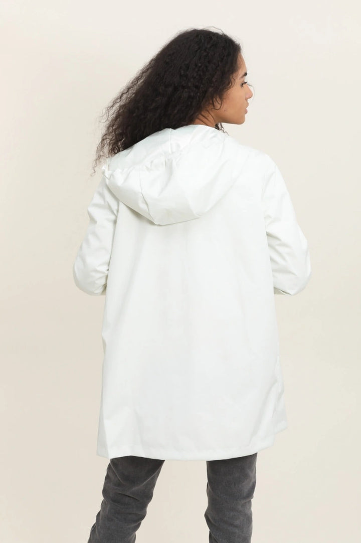 Parka longue kaki imperméable avec capuche