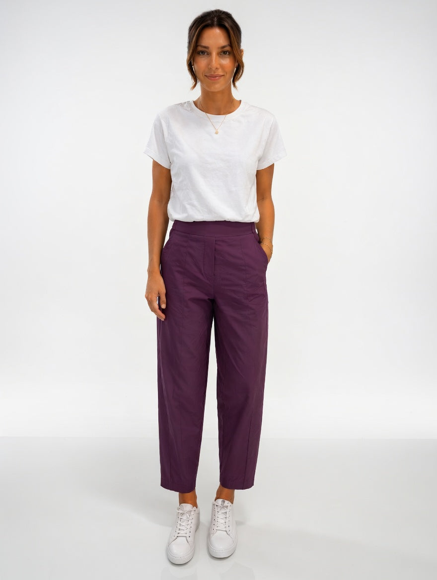 Pantalon de voyage gris léger et court