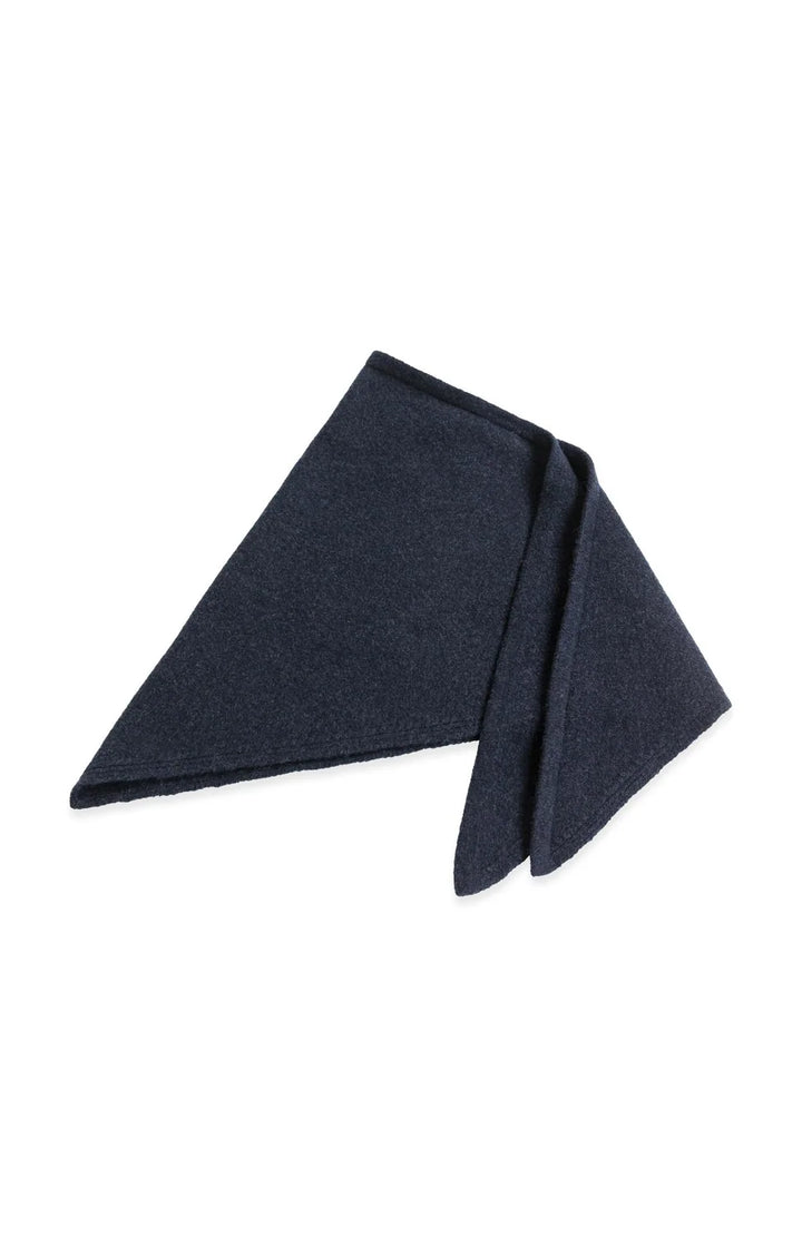 YAYA Knitted Triangle Scarf, Cat Black Melange
