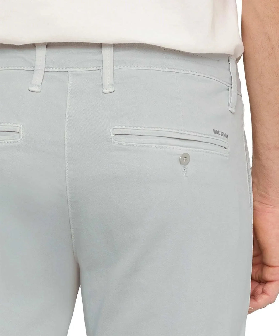 Mac Jeans Silver Grey Modern Fit Driver Pant Chinos