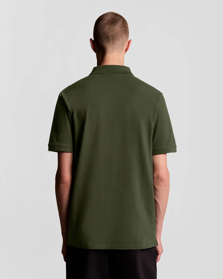 Lyle & Scott Cotton Polo Shirt, Olive Green