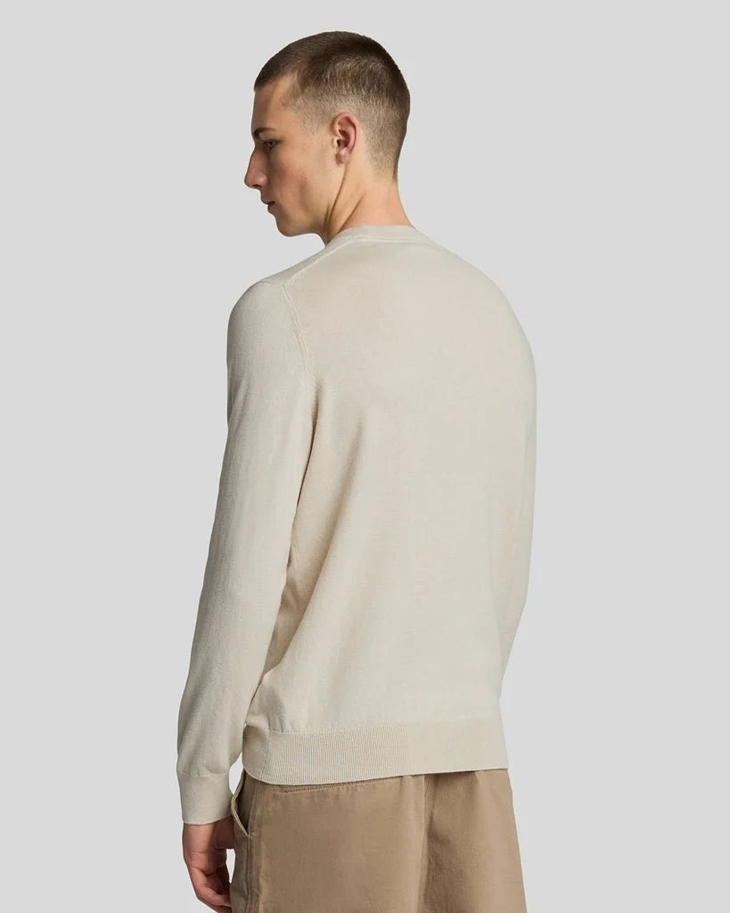 Lyle & Scott Cotton Merino Crew Neck Jumper, Cove
