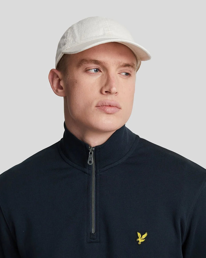 Lyle & Scott Cotton Loopback 1/4 Zip Sweatshirt, Navy