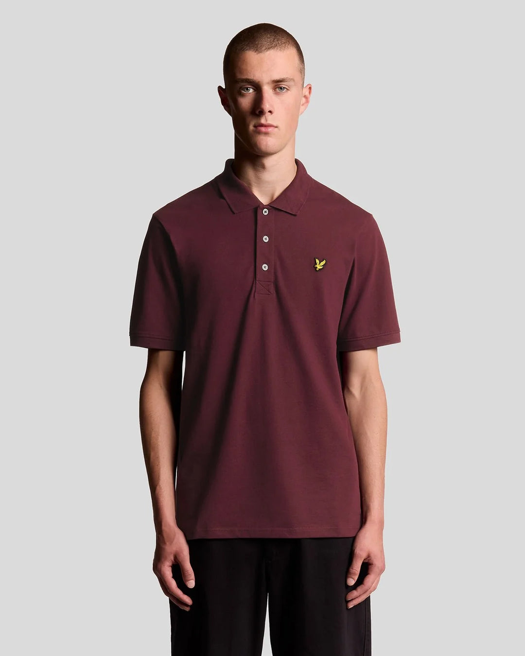 Lyle & Scott Cotton Polo Shirt, Burgundy