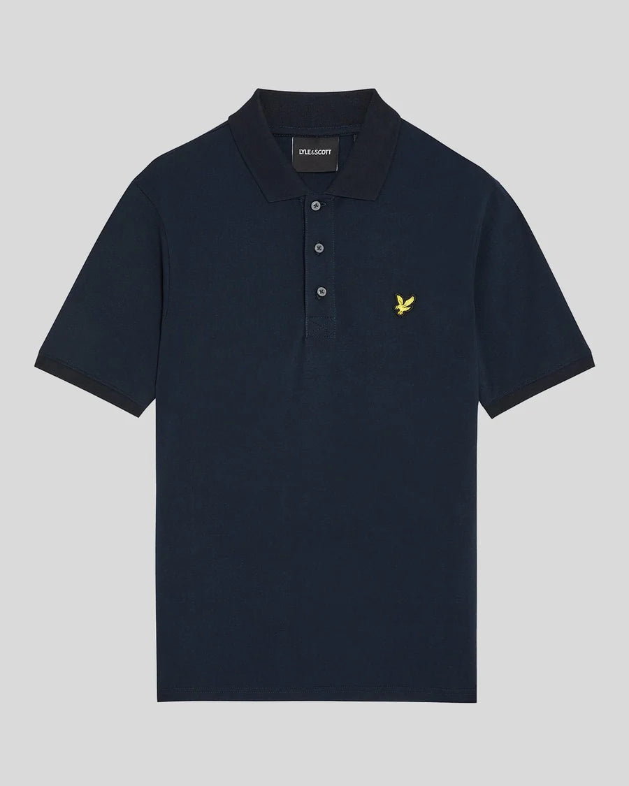 Lyle & Scott Cotton Polo Shirt, Dark Navy