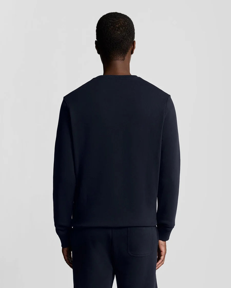 Lyle & Scott Cotton Crew Neck Sweatshirt, Dark Navy