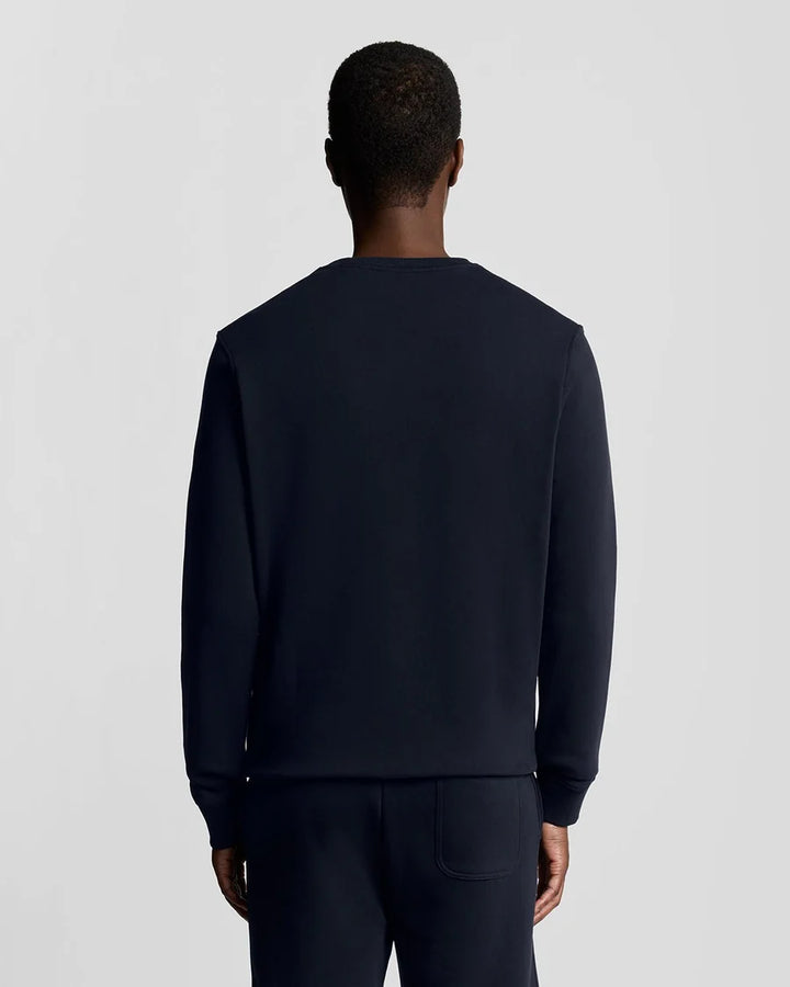 Lyle & Scott Cotton Crew Neck Sweatshirt, Dark Navy