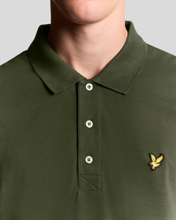Lyle & Scott Cotton Polo Shirt, Olive Green
