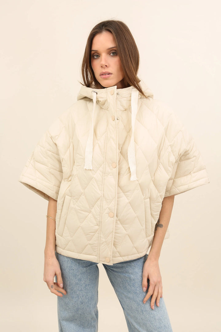 Oversized Lightweight Batwing Quilted Jacket