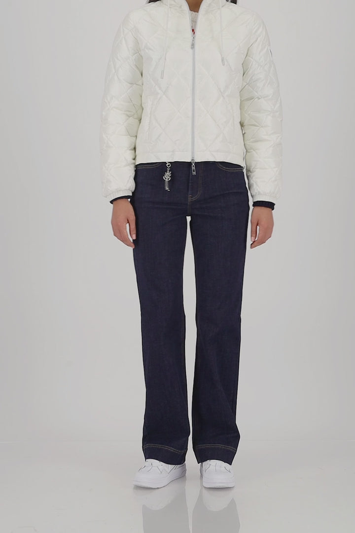 Veste matelassée Monari blanc cassé