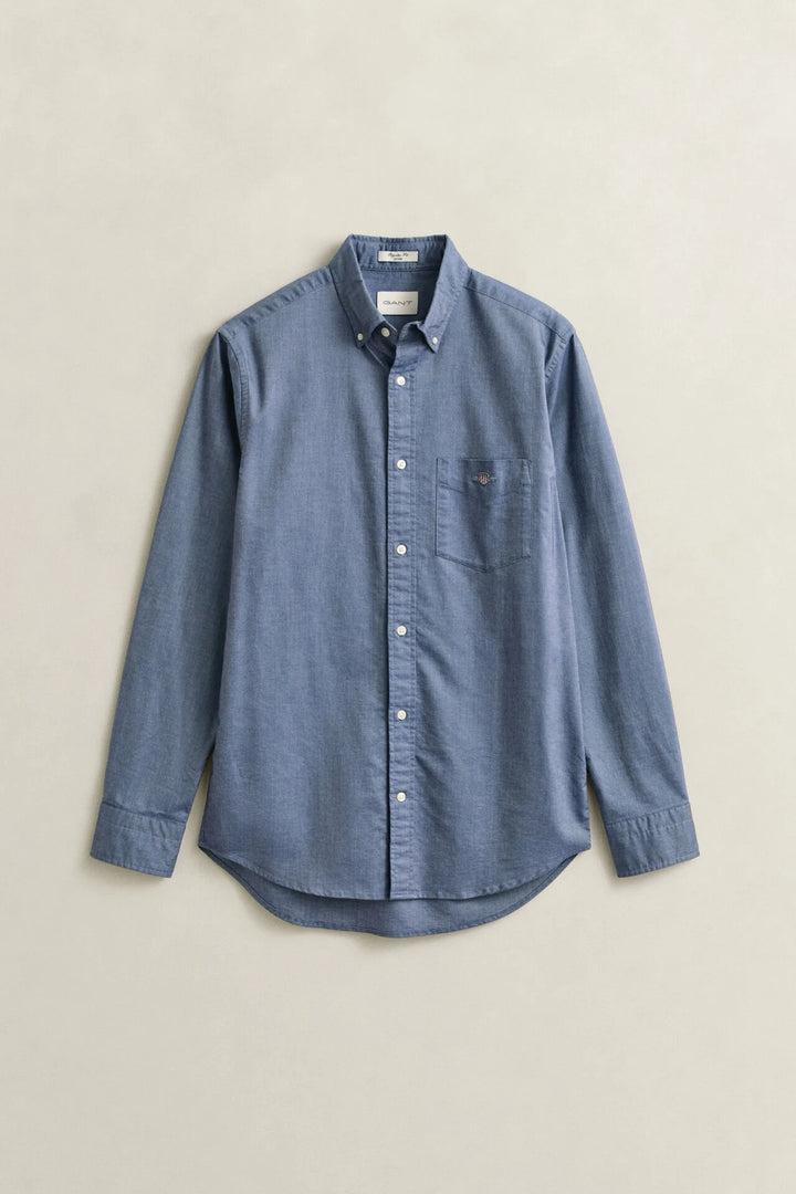 GANT Regular Fit Cotton Oxford Shirt, Persian Blue