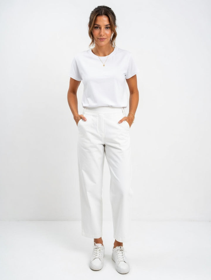Pantalon de voyage gris léger et court