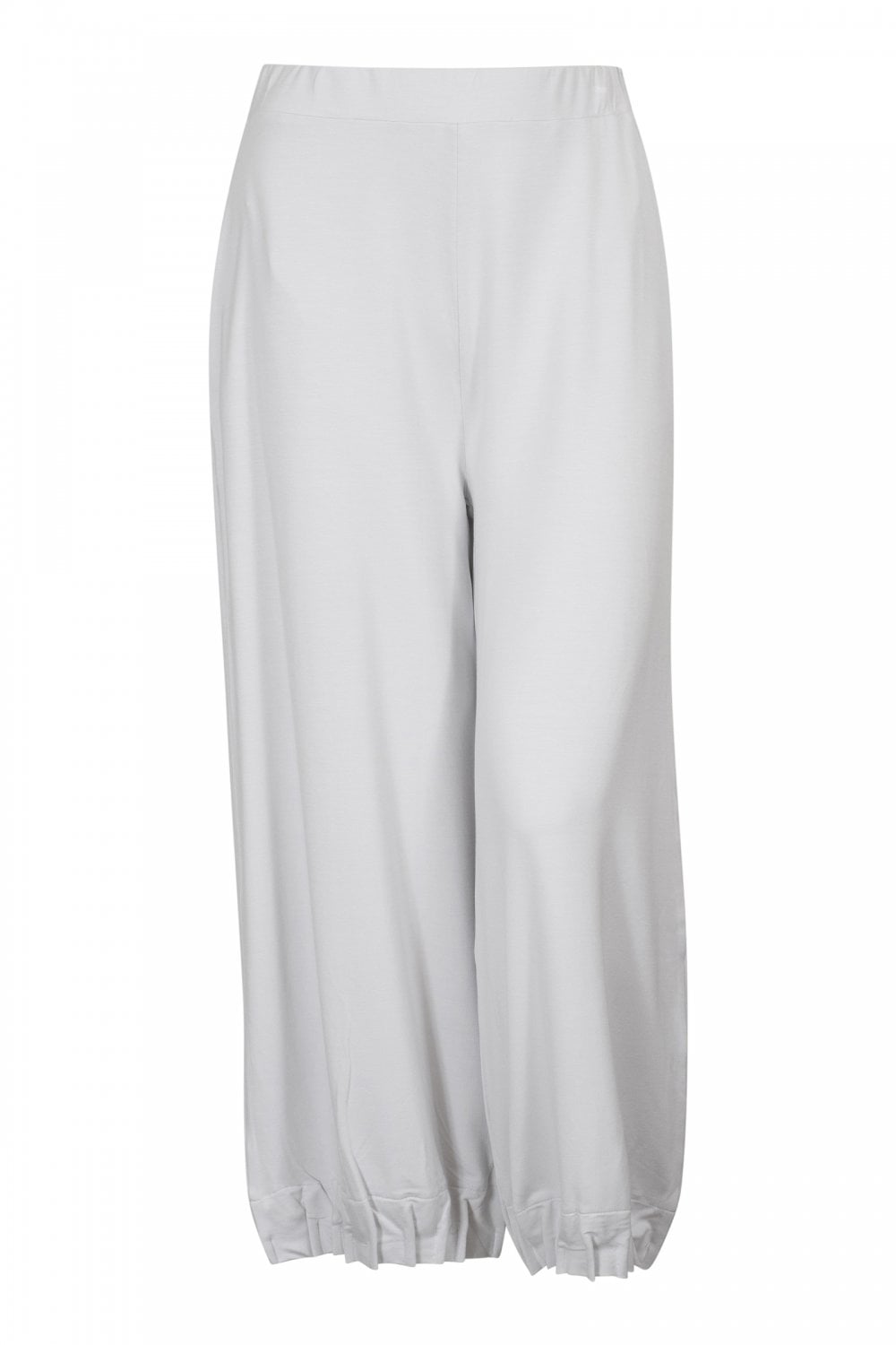 Pantalon Naya à jambes larges avec ourlet plissé 